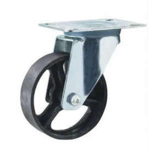 Rueda de hierro industrial con fábrica de buena calidad