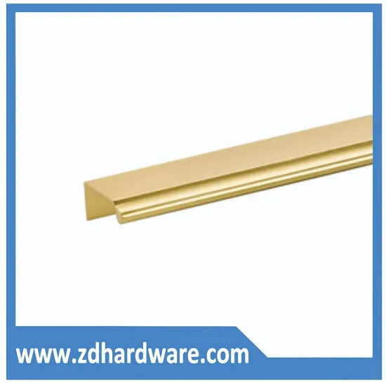 Perfiles de aluminio Manija Decoración Gabinete Cajón Puerta Tiradores Muebles Hardware Accesorios de cocina 256 mm Perfecto Buenos precios Diferentes colores