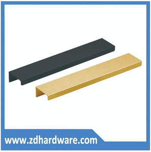 Venta caliente, diferentes colores, manijas de gabinete de aluminio, herrajes para muebles de aluminio, tiradores, perillas de cajón, accesorios, manija de perfiles