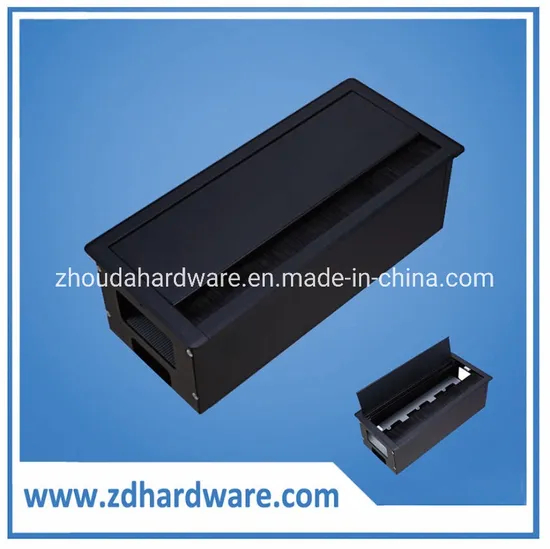 Caja de línea de zócalo inferior/zócalo de escritorio de aluminio