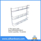 Estante de especias de cocina de 3 niveles, soporte de condimentos montado en la pared, cestas de Hardware para muebles