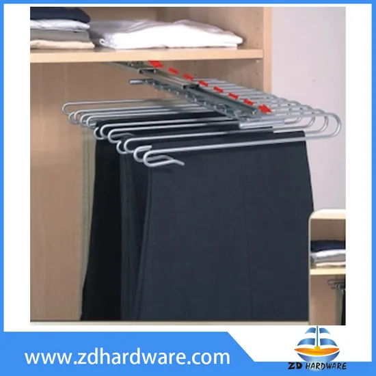 Perchero extraíble montado en la parte superior para ropa, estante para pantalones, herrajes para armario, accesorios para guardarropa, estantes para pantalones