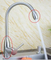 Grifo de fregadero monomando frío y caliente de acero inoxidable Zd con una manija
