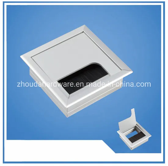 Caja de salida de cable de aluminio/pasacables para escritorio de oficina