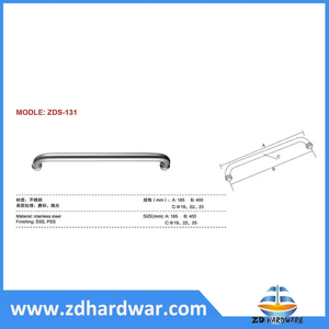 Manijas de baño accesorios de Hardware de accesorios de tirador de puerta de vidrio de ducha inoxidable