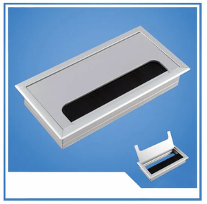 Caja de cables de aluminio/pasacables para escritorio de oficina