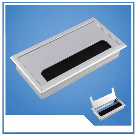 Caja de cables de aluminio/pasacables para escritorio de oficina
