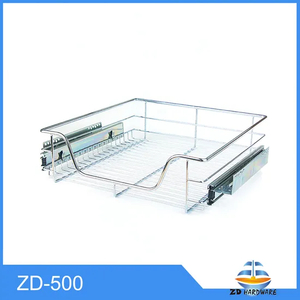 Cestas de alambre de acero cromado para cocina, estantes para secar platos, organizador de encimera de almacenamiento de hierro, 500mm