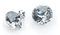Clavos decorativos de cristal para decoración de muebles, pomo de cristal