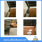 Perfil de madera para encimera, protector contra salpicaduras, perfil de PVC, plateado, accesorios