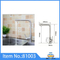 Grifos mezcladores de cocina de acero inoxidable 304, grifos de baño fríos y calientes con una manija