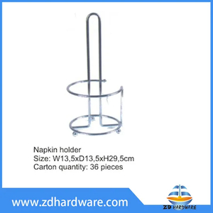 Soporte para servilletas, estante de papel y pañuelos, soporte de alambre de Metal cromado