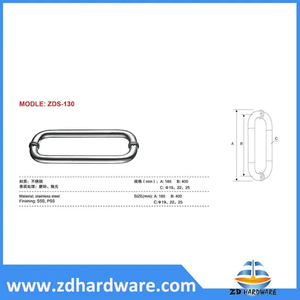 El cuarto de baño del acero inoxidable maneja el hardware de las colocaciones de la puerta de cristal de la ducha