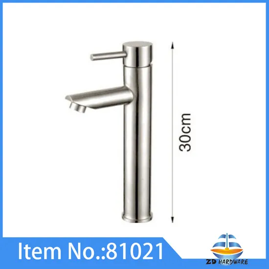 Grifos de lavabo de baño de acero inoxidable de nuevo estilo de fábrica, grifos de una manija