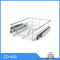 Cestas de alambre de cocina de almacenamiento cromado, accesorios extraíbles para cajón de gabinete, accesorios de 400mm