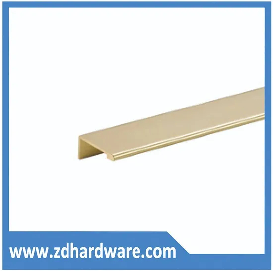 Buen gabinete de aluminio tira perfiles manija cocina herrajes para muebles perillas de puerta oro negro