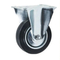 Rueda de goma industrial con freno