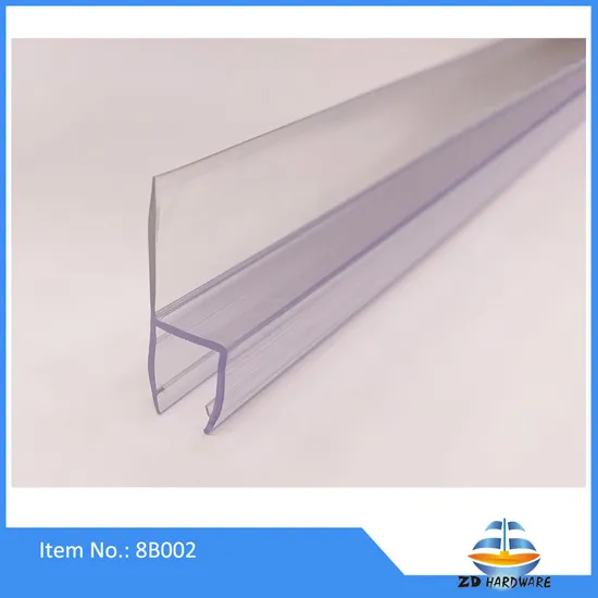 Puerta de baño, cuarto de ducha, puerta de vidrio, ventana de cocina, tira de sellado de carcasa de PVC impermeable