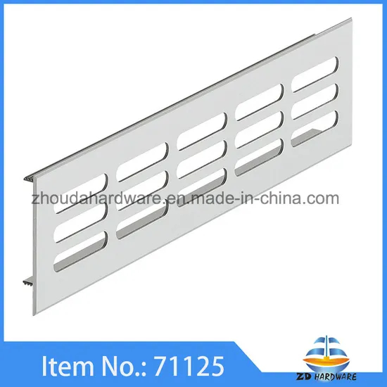 Rejillas de ventilación de aluminio Accesorios de cocina Herrajes para muebles Perfiles de aleación