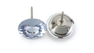 Clavos decorativos de cristal para decoración de muebles, pomo de cristal